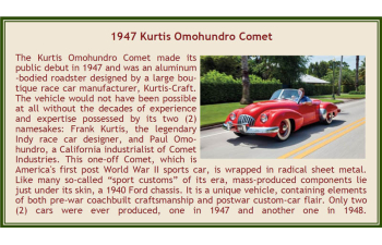 Kurtis Omohundro roadster (1947), red