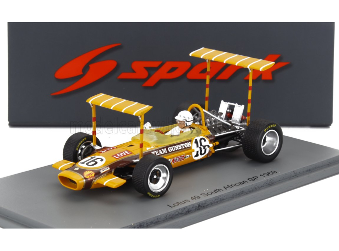 LOTUS F1 49 №16 South Africa Gp (1969) John Love, Yellow