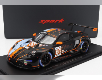 PORSCHE 911 991-2 Rsr-19 4.2l Team Gr Racing N86 3rd Lmgte Class 24h Le Mans (2023) B.Barker - R.pera - M.Wainwright, Orange Light Blue Black
