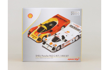 PORSCHE 962C №18 Shell Combo Le Mans (1988) + PORSCHE 962C №17 Dunlop Supercup H.J. Stuck (1987)