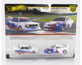 BMW Set 2x 3-series E46 Gtr №3 Racing (2003) + 320 Gr.5 №12 Racing (1979), White Blue Red