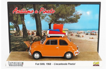 FIAT 500L (1968) - TUTTI AL MARE - LINCANTEVOLE PINETA - ANDIAMO A PINETO - EXCLUSIVE CARMODEL, GIALLO POSITANO - YELLOW