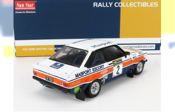 FORD ESCORT RS1800 (night version) №2 2nd RALLY SOUTH PACIFIC NEW ZEALAND (1977) A.VATANEN - J.SCOTT, WHITE/ORANGE/ BLUE