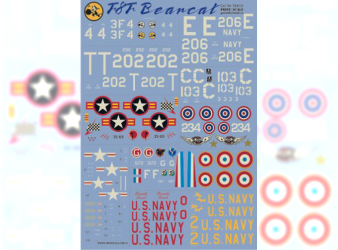 F8F Bearcat Wet decal