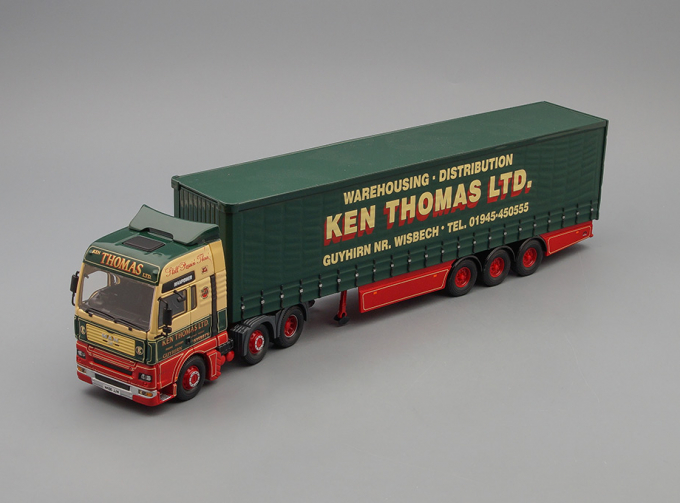 MAN TGA Curtainside Ken Thomas, green / beige