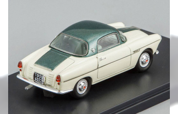 FIAT 600 Viotti Coupe (1959), white / green