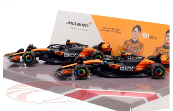 McLAREN MCL39 (2025) Team Mclaren №4 Season (2025) Lando Norris + №81 Season (2025) Oscar Piastri, Orange Black