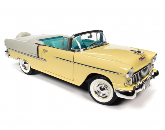 CHEVROLET Bel Air Convertible (1955) Harvest Gold & India Ivory (золотой с бежевым)