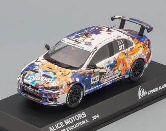 MITSUBISHI Lancer Evo X (KYOSHO Alice Motors) 2010, blue