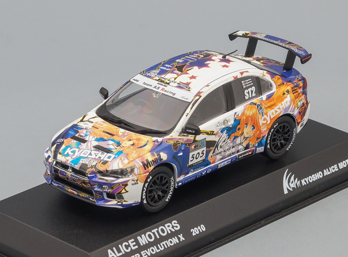 MITSUBISHI Lancer Evo X (KYOSHO Alice Motors) 2010, blue