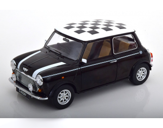 MINI Cooper RHD, black white Chequered Flag