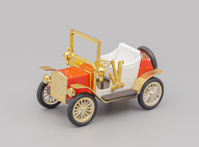 Машинка старинная, красный / белый