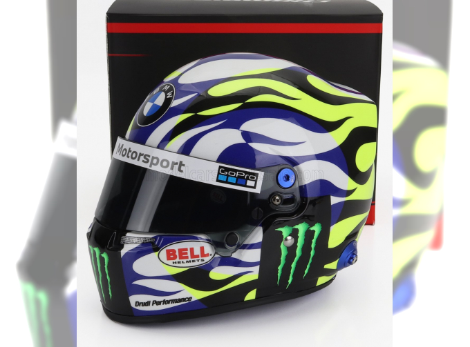 BELL HELMET Casco Helmet Valentino Rossi Bmw M4 Gt3 Wrt (2023), Blue White Yellow Black