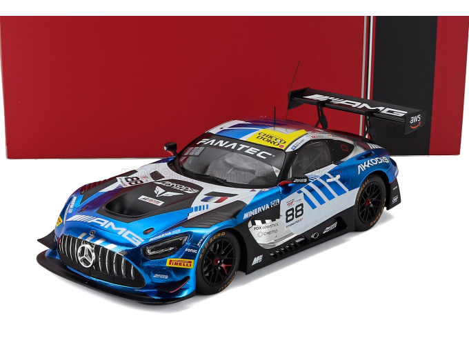 MERCEDES-BENZ Amg Gt3 Evo Team Akkodis Asp №88 Champion Gtwc Season (2023) Raffaele Marciello - Timur Boguslavskiy - Jules Gounon, Blue White Black