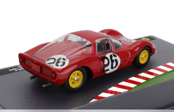 FERRARI 206sp Dino Spider Team Scuderia Ferrari Sefac N 26 Winner Trento-bondone (1965) Ludovico Scarfiotti, Red