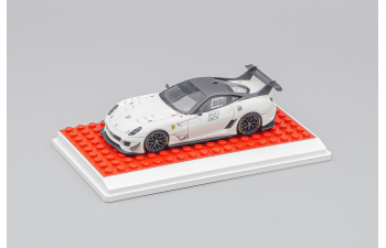 Бокс белый подиум + LEGO красный