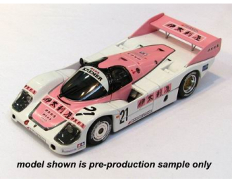 PORSCHE 956 WEC Japan Italiya 1983, белый с розовым