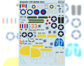 Brewster F2A Buffalo Wet decal