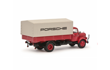 MERCEDES BENZ L3500 Truck Telonato Porsche (1950), Red Grey