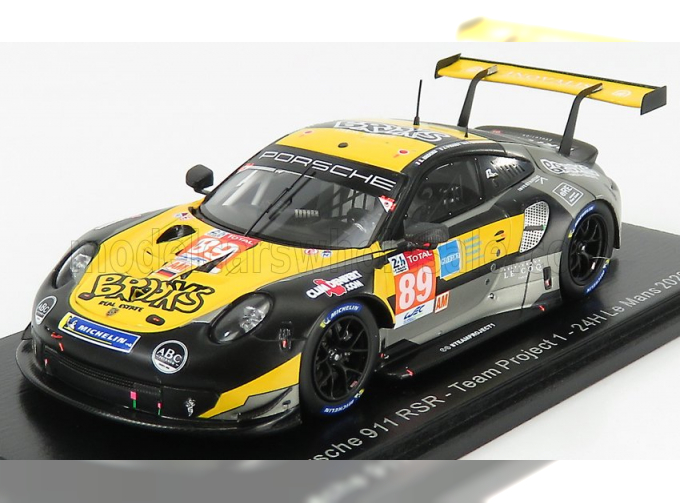 PORSCHE 911 991-2 Rsr Team Project 1 N89 24h Le Mans (2020) Steve Brooks - A.Laskaratos - J.Piguet, yellow black