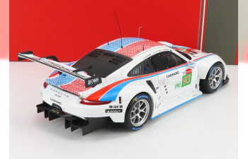 PORSCHE 911 991 Rsr 4.0l Flat-6 Porsche Gt Team N93 3rd Lmgte Pro Class 22th 24h Le Mans (2019) P.Pilet - E.Bamber - N.Tandy, White Blue Red