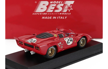 FERRARI 312p Coupe 3.0l V12 Team N.a.r.t. №24 24h Daytona (1970) Mike Parkes - Sam Posey, Red