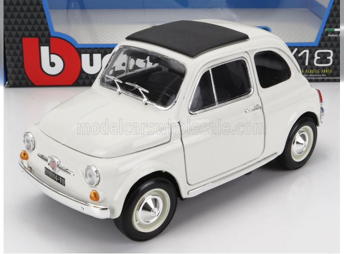 FIAT 500f Closed Roof (1965), White