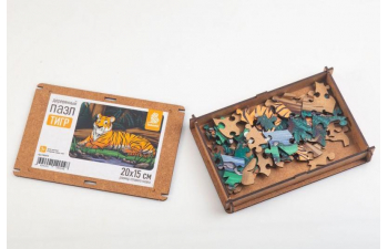 Пазл "Тигр" 20 х 15см