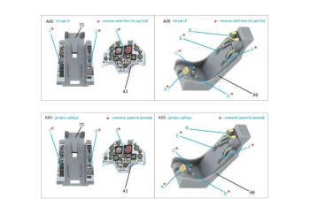 3D Декаль интерьера кабины A-4C Skyhawk (Fujimi/Hobby 2000)