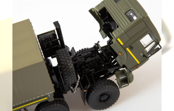 Камский грузовик 6560 бортовой (с тентом) рестайлинг, хаки