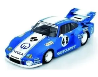 PORSCHE 935/77A 3.0L TURBO Team Vegla Racing №49 24h Le Mans D. Schornstein - H. Grohs - G. Von Tschirnhaus (1980), blue / white