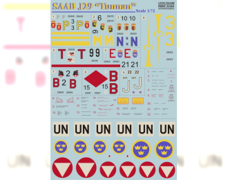 SAAB J29 Tunnan Wet decal