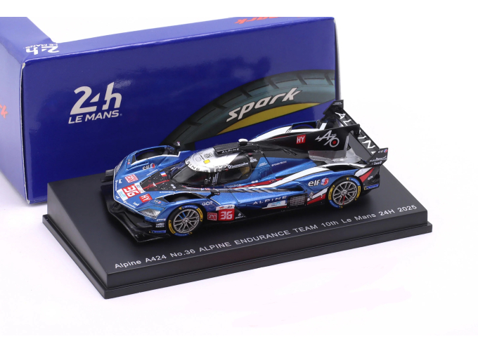 ALPINE A424 #36 Endurance Team 10th 24h LeMans M.Schumacher/F.Makowiecki/J.Gounon (2025), blue / white