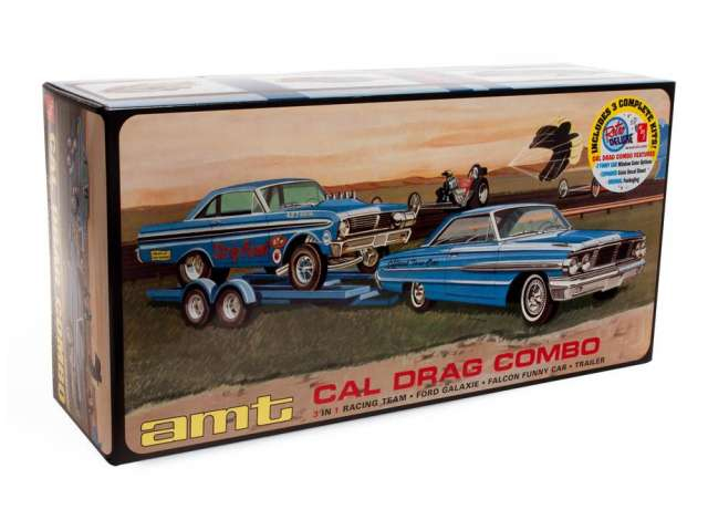 Сборная модель Ford Galaxie *Faclon* Funny Car and Trailer 1964