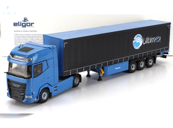 DAF Xg+ Truck Telonato Ultimex Transports (2023), Blue Black