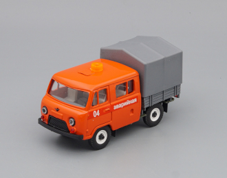 УАЗ 39094 Фермер с тентом Аварийная, оранжевый / серый