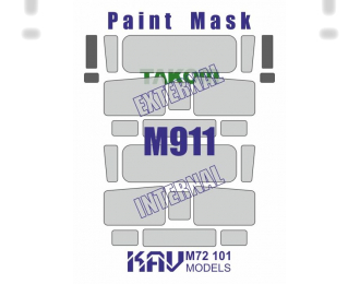 Маска окрасочная на M911 C-HET (Takom)