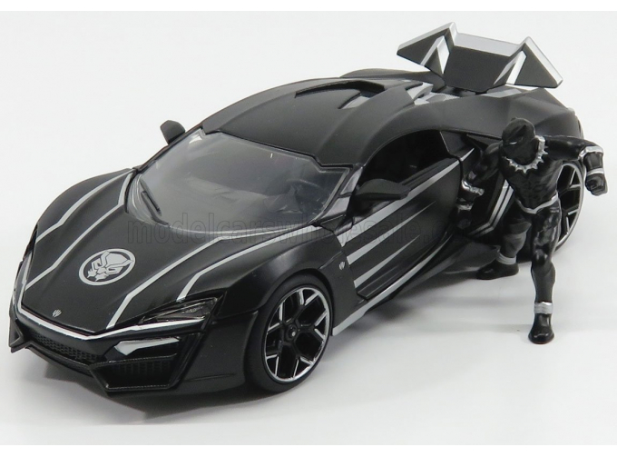 LYKAN Hypersport With Black Panter Figure (2017), Matt Black