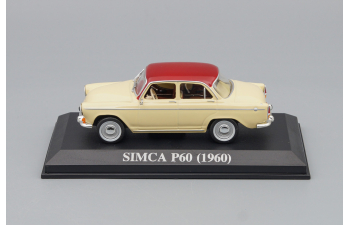 SIMCA P60 1960, beige / maroon