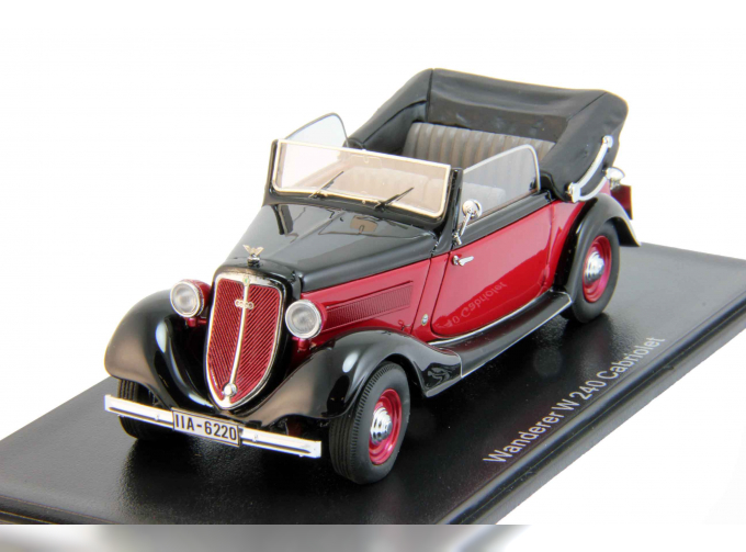 WANDERER W240 Convertible (1935), dark red / black