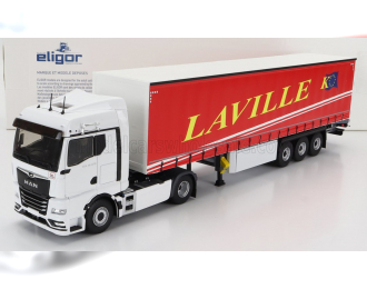 MAN Tgx 18.470 Truck Telonato Laville Transports (2020), White Red
