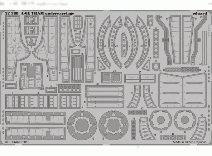 Фототравление для A-6E TRAM undercarriage