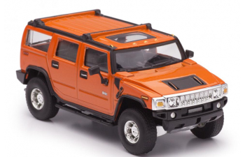 Набор из 3-х моделей: HUMMER H2 черный, оранжевый и SUT оранжевый