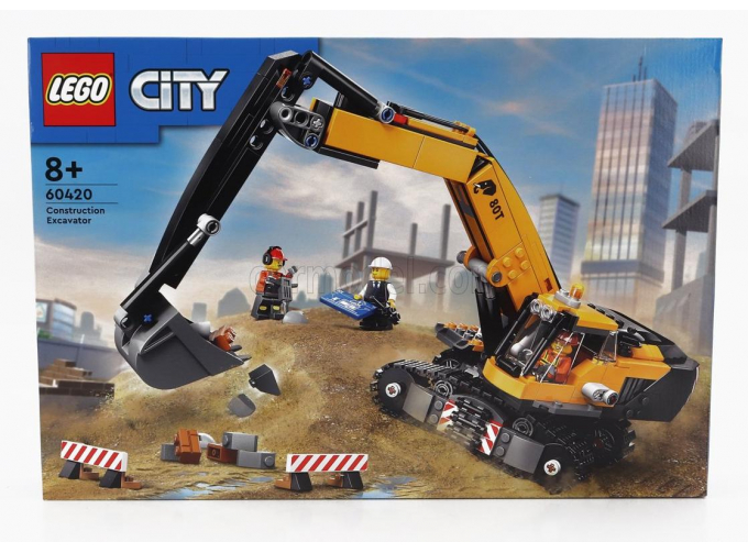 AMMANN Lego City - Escavatore Cingolato - Excavator Hydraulic (2015), Yellow Black