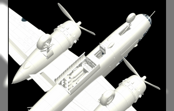 Сборная модель B-25J Mitchell Glass Nose over (MTO)