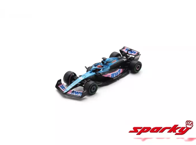 ALPINE F1 A523 Team Bwt Alpine №31 Season (2023) Esteban Ocon, Blue Pink