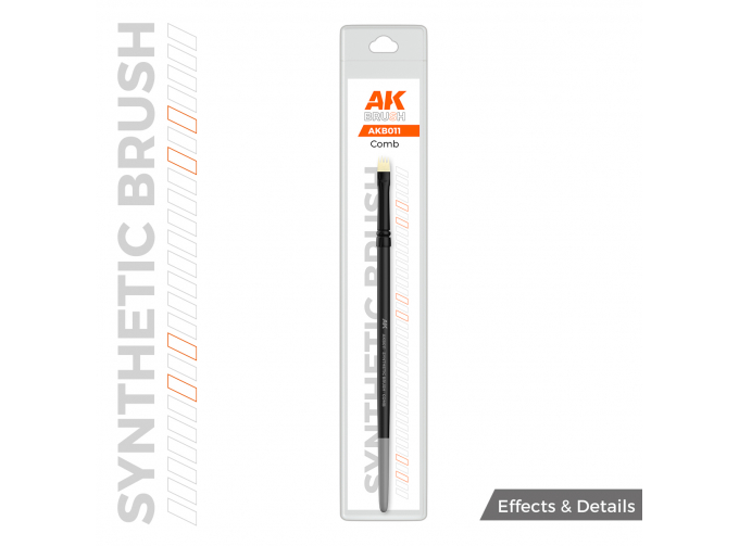 Синтетическая кисть - Гребень / AK SYNTHETIC BRUSH – COMB