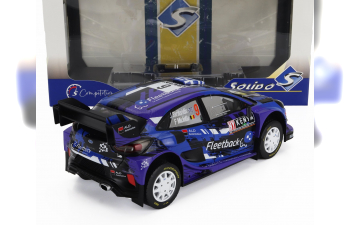 FORD Puma Rally1 Team M-sport Ford Wrt №9 Rally Safari Kenia (2022) Jourdan Serderidis - Frederic Miclotte, Purple Black Blue