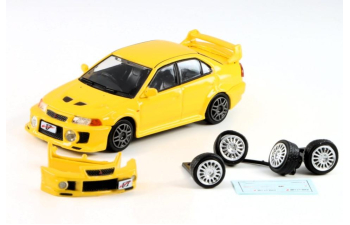 MITSUBISHI Lancer Evo VII RHD (2000), yellow