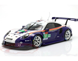 PORSCHE 911 (991) RSR #91 Pole Position & 2nd LMGTE Pro-class 24h LeMans Richard Lietz, Gianmaria Bruni, Frédéric Makowiecki (2018)
